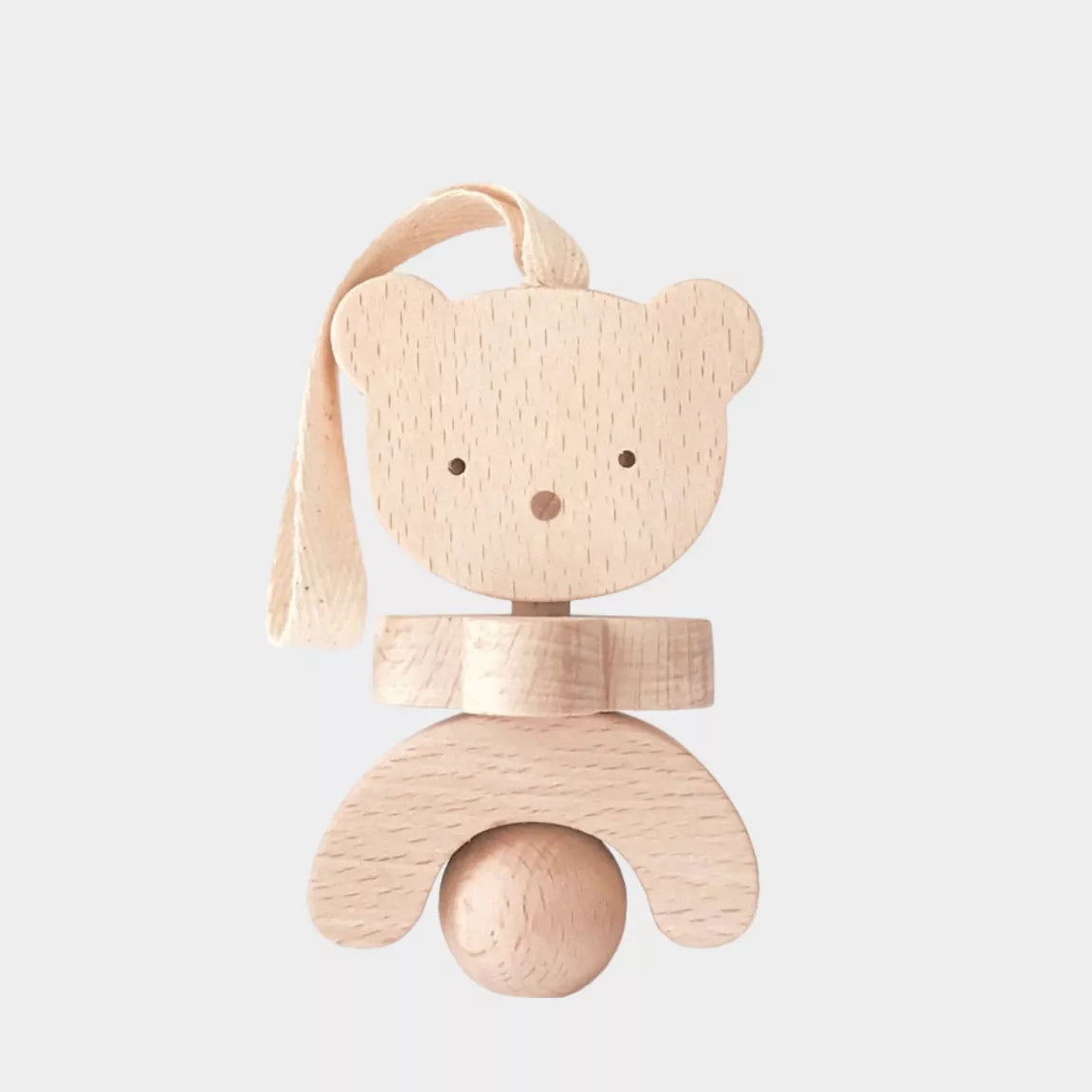 🐻OURS en bois personnalisable par gravure laser – Jouet naturel pour bébé 🌿