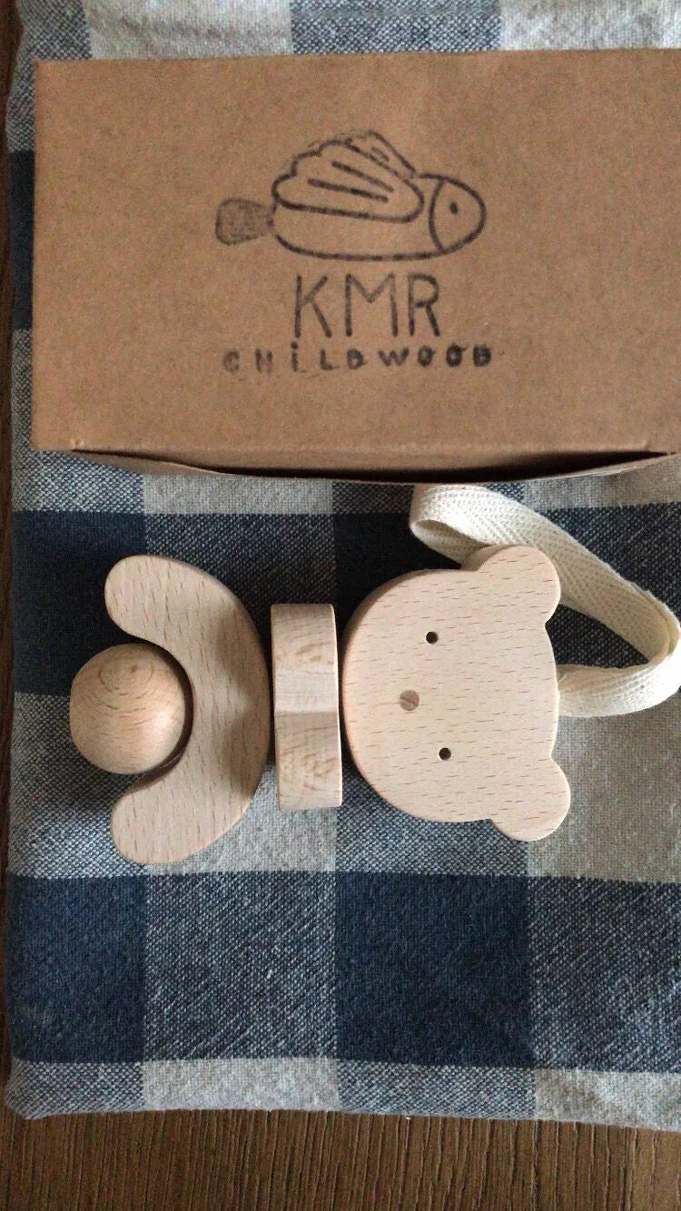 🐻OURS en bois personnalisable par gravure laser – Jouet naturel pour bébé 🌿